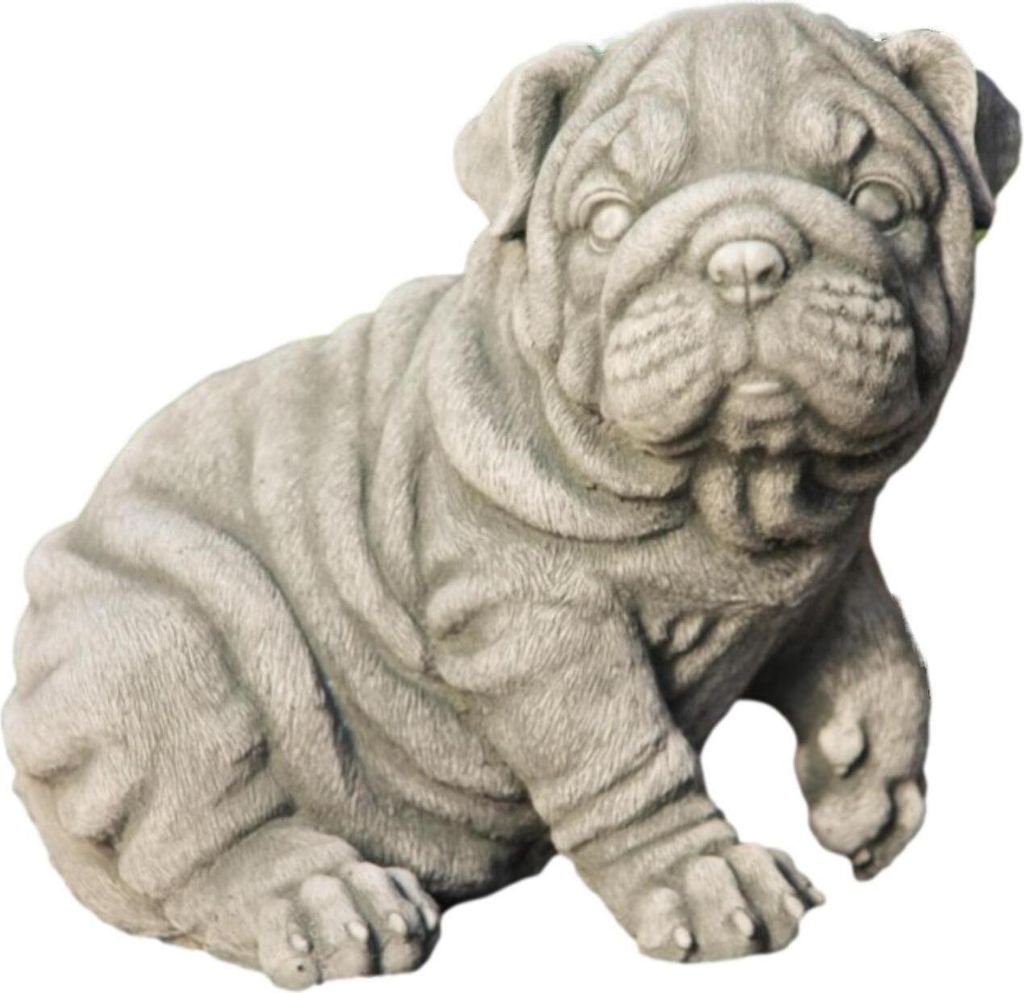 Schöner Hund Mops aus Steinguss Neu Frostfest Produktbild 