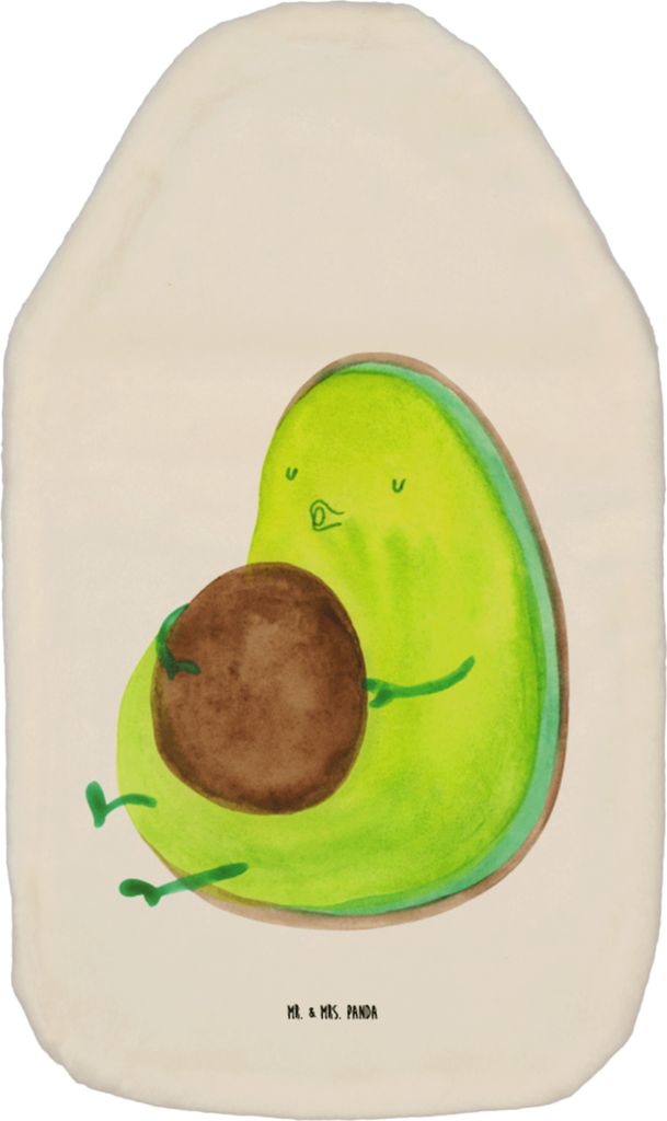 Mr. & Mrs. Panda Wärmekissen Avocado Pfeifen - Weiß - Geschenk, Ernährung, Abnehmen, Diät, wärmflasche gummi, heizflasche, Gesund, Wärmflasch...