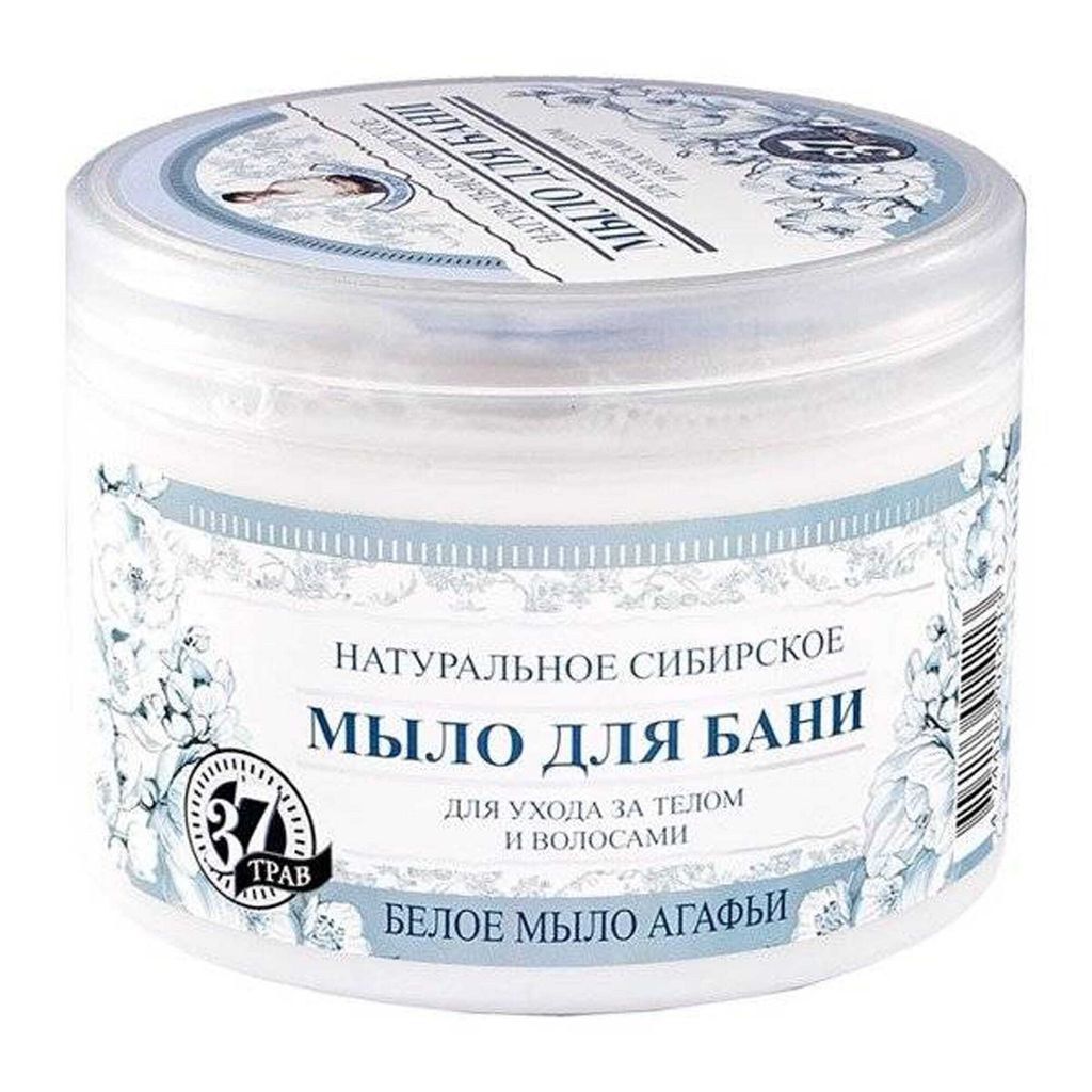 Białe mydło do włosów i ciała 500ml - AGAFI DARY NATURY Zdjęcie produktu 