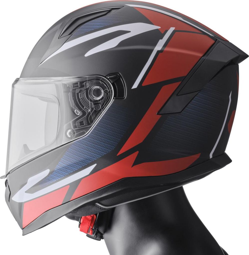 GMS Integralhelm Velox Graphic matt schwarz-rot L