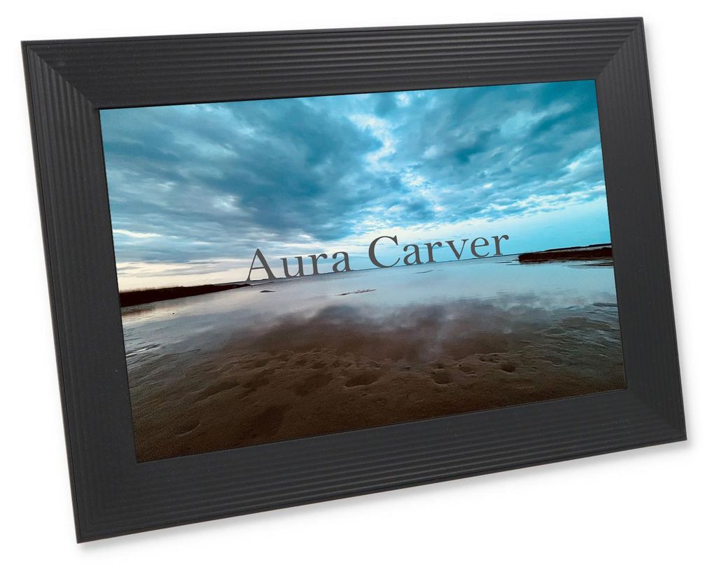 Aura Carver digitaler Bilderrahmen 10,1" Gravel Wie Produktbild 