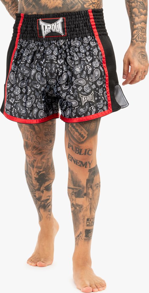 Herren Thaibox-Hose CAMINO Black/Red/White S Tapout