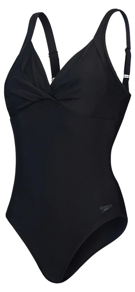 Speedo Cross Knot Shaping Badeanzug schwarz für Damen, Produktbild 