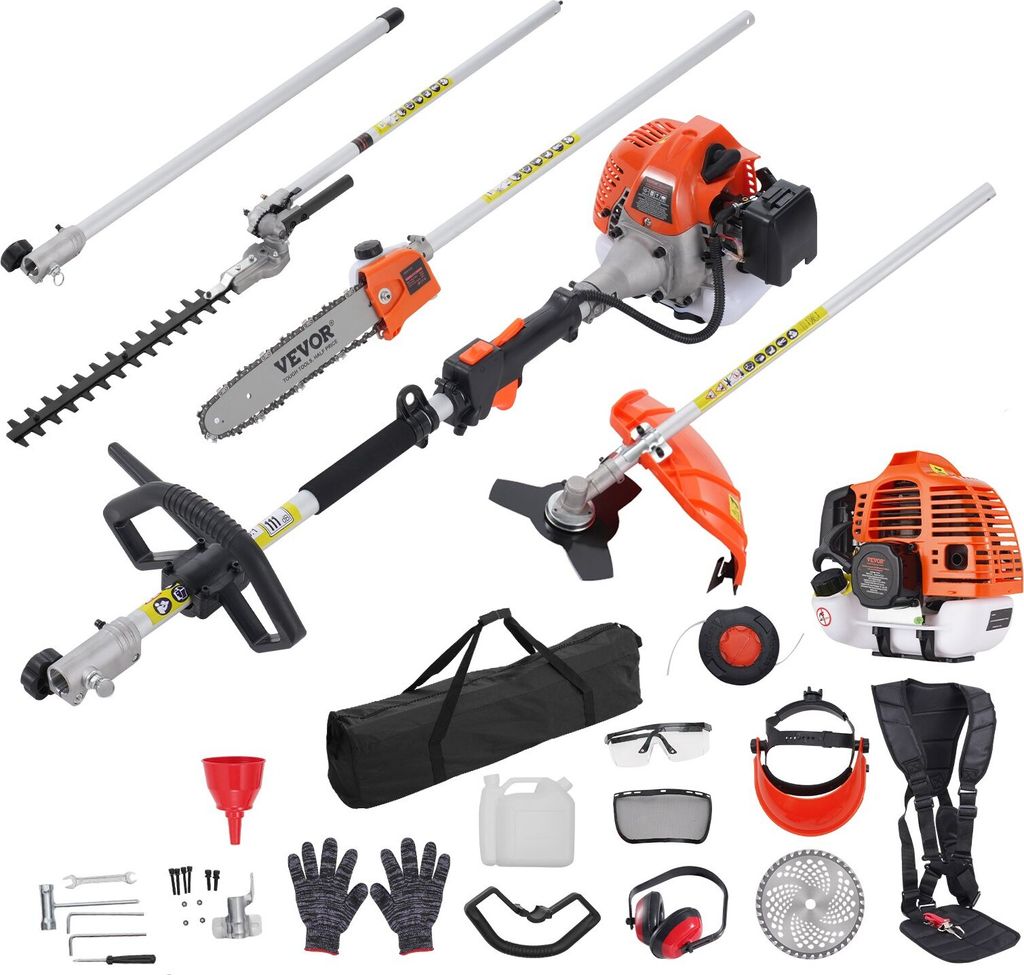 6-in-1 Heckentrimmer Benzin-Heckenschere 52CC Produktbild 