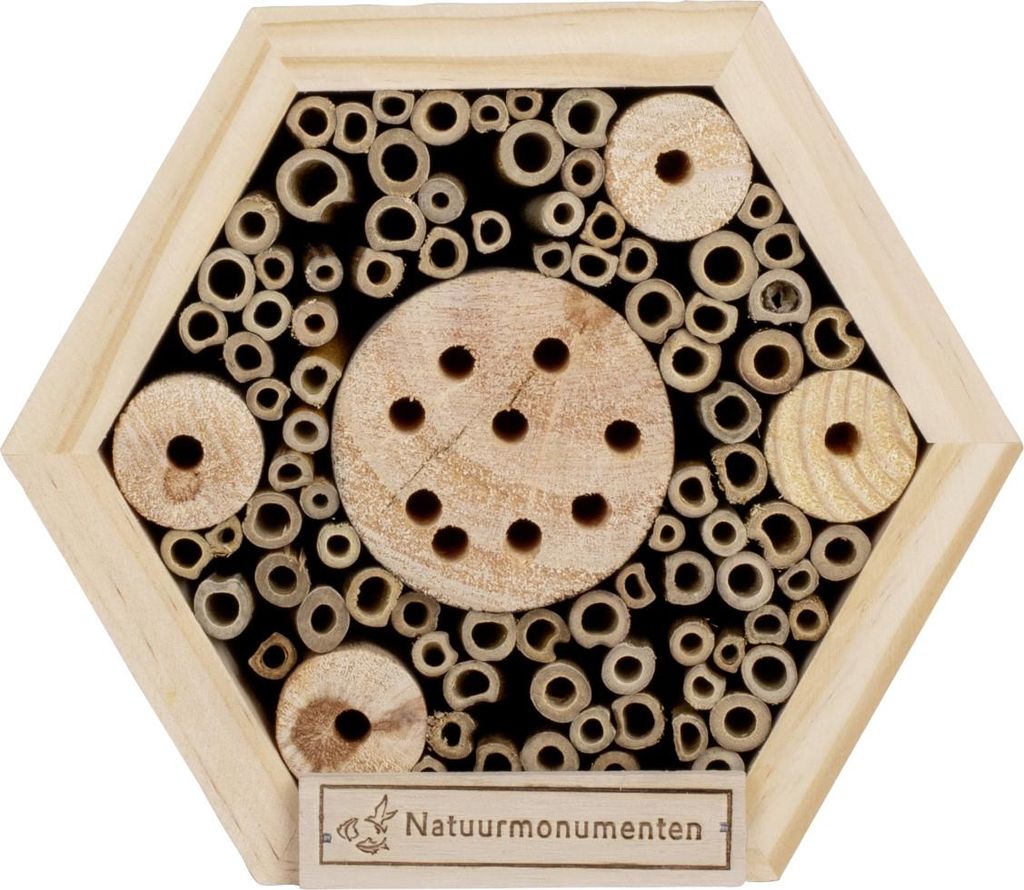 CJ Wildlife Insektenhotel Hexagon natur 16 x 8 x 16 cm Produktbild 