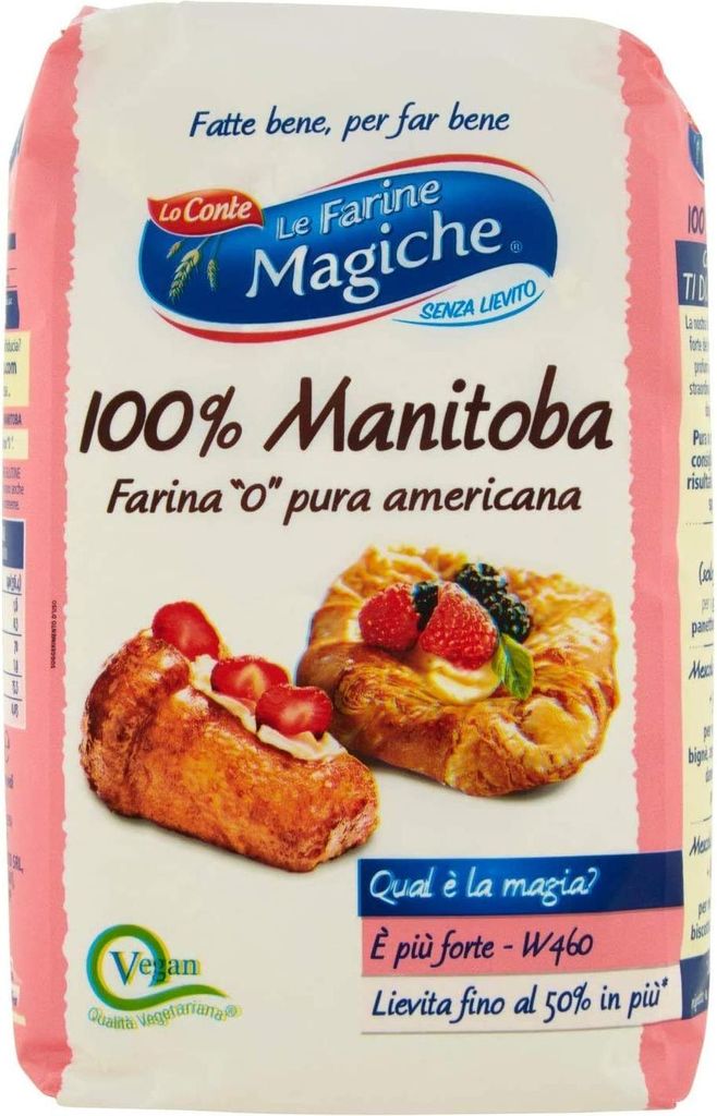 Lo conte Le Farine magiche Farina Favola Manitoba 100% Americana 1kg Mehl für Desserts