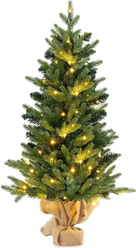 Petit Sapin de Noël Lumineux 90 cm avec LED Décoration de Table