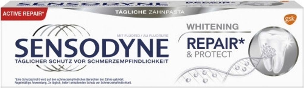 Sensodyne Repair & Protect whitening Zahnpasta 75 ml Produktbild 