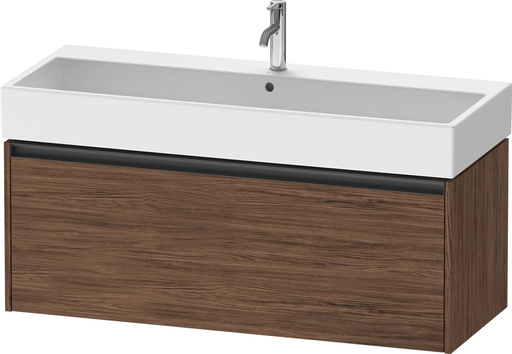 Duravit Ketho.2 Wastafelonderkast 118,4x46x44 cm Mat Noten Produktbild 