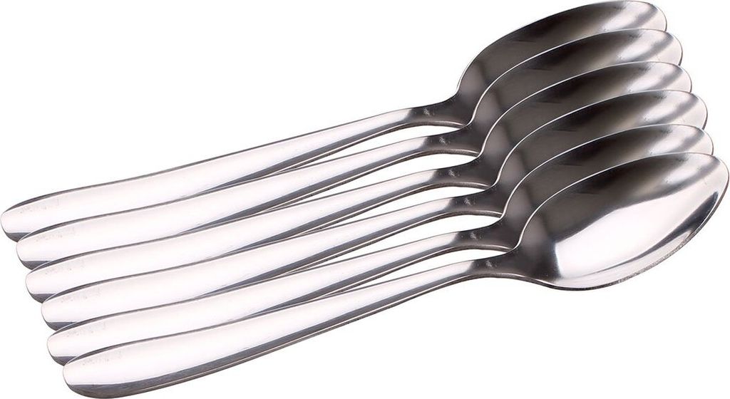 Kaffeelöffel 6er Set Edelstahl klein Löffel Küchenlöffel