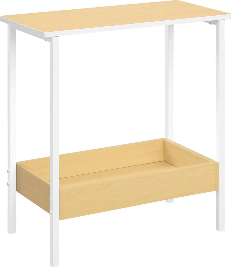 Table d'appoint vintage violet foncé 25x50x55 cm pour salon