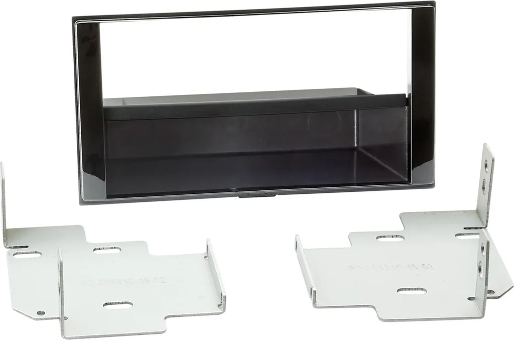 Façade Autoradio avec Vide-poche Amovible Noir Piano pour Nissan Micra K12