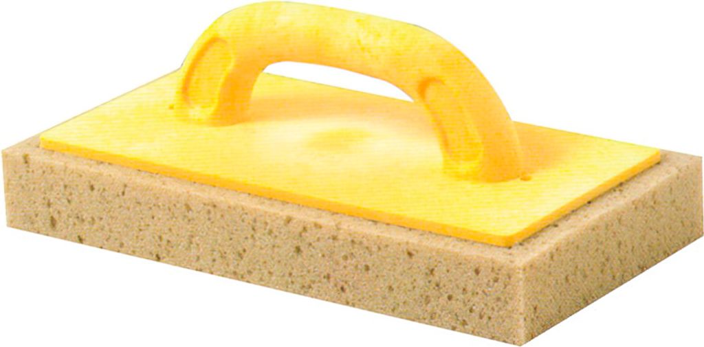 Reibebrett Maurer mit Schwamm 14x29 cm