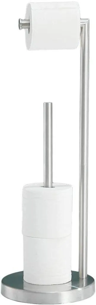 Porte-rouleau toilette inox brossé, support papier WC anti-corrosion