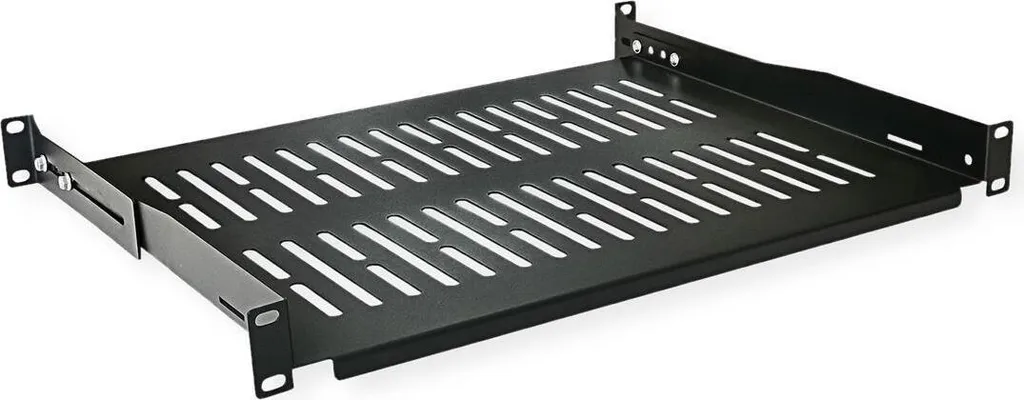Support fixe 19 pouces pour modem et routeur dans armoire réseau 1U