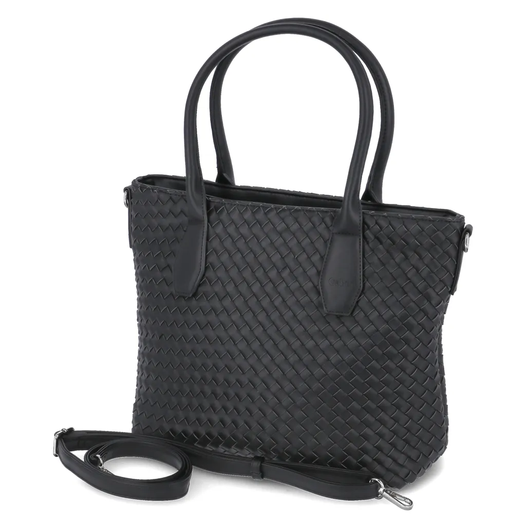 Gabor Emilia Sac Shopper Noir 615-00-00564 avec Fermeture Éclair Zippée