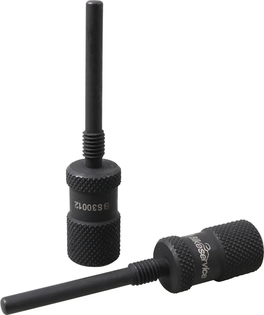 Bikeservice Attrezzo di bloccaggio alberi a camme Ducati M6 x 1 mm, 2 pezzi