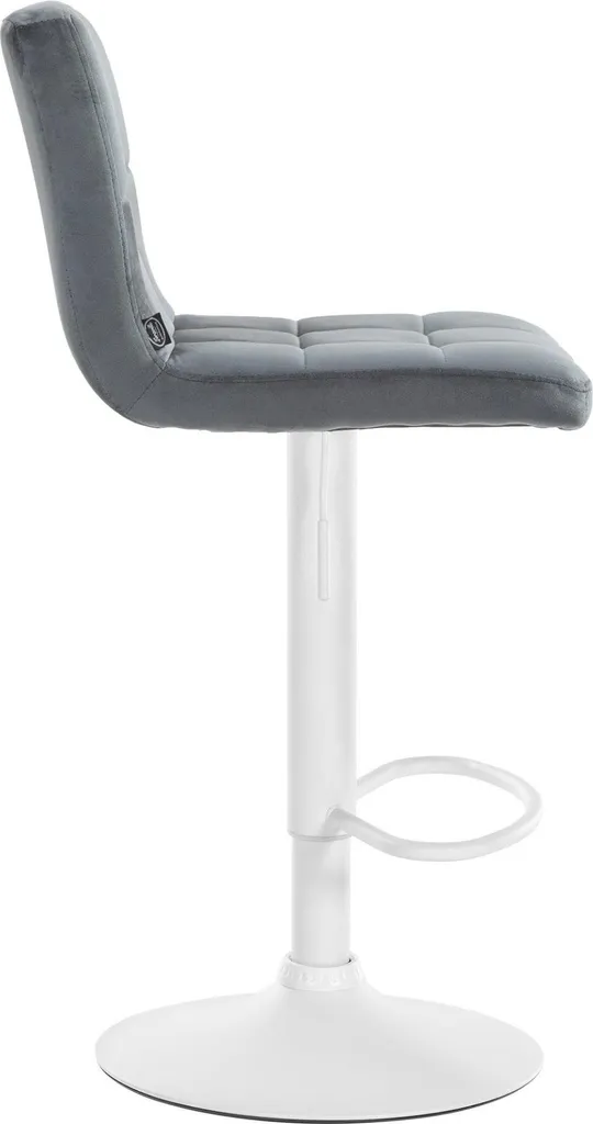 Recensione Sgabello in Velluto Grigio e Bianco: Comfort e Design - 2