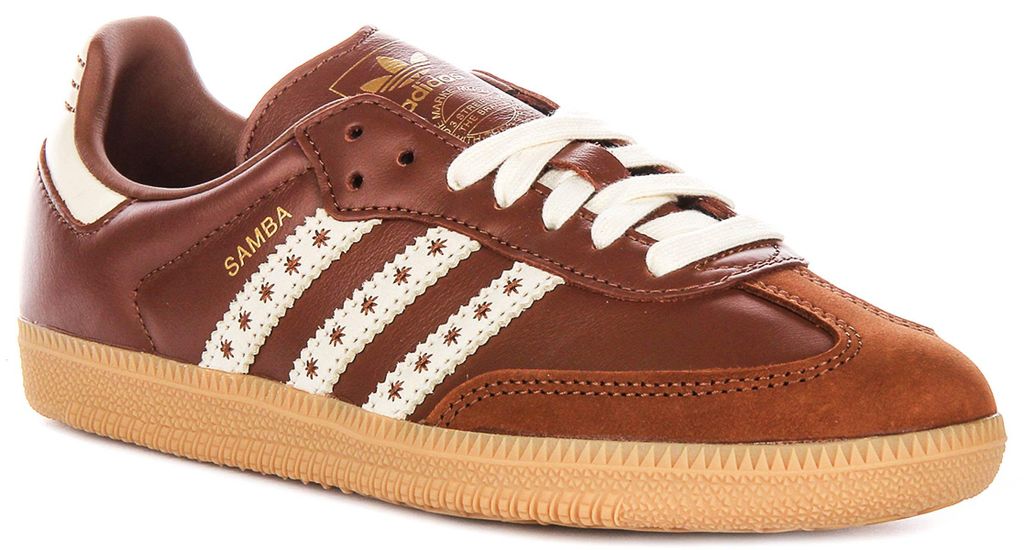 Adidas Samba OG In Brown White For Women – 3.5 UK - 36 EU - 5 US / Brown White