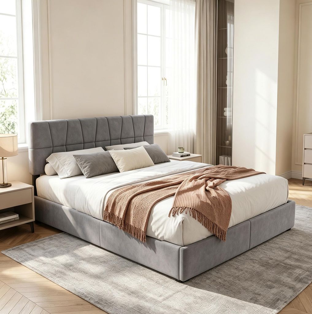 INONEFT Postel s úložným prostorem 160 x 200 cm, dvoulůžko Obrázek produktu 
