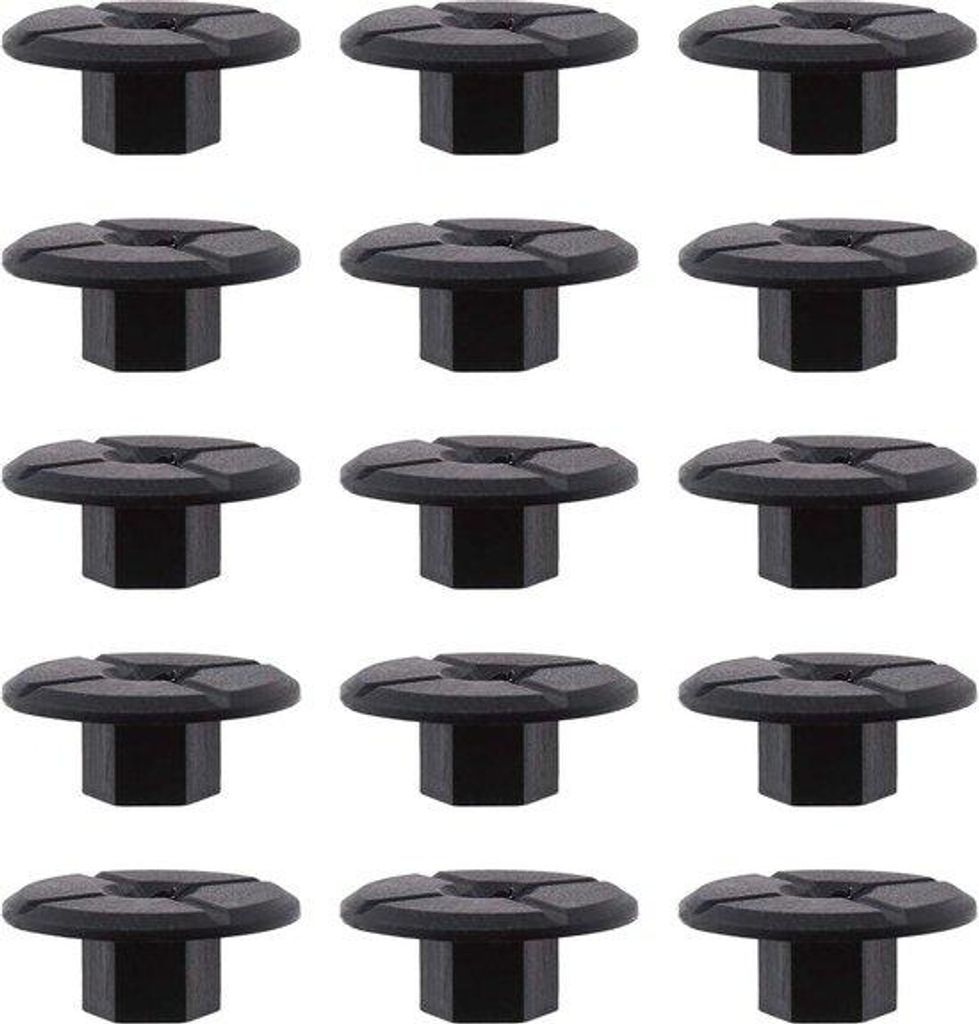 50 Stk 4mm Kunststoff Schrauben ohne Gewinde Schwarz für Rad Arch Trim Panel Spritzschutz-Unterboden Bumper 51711958025.