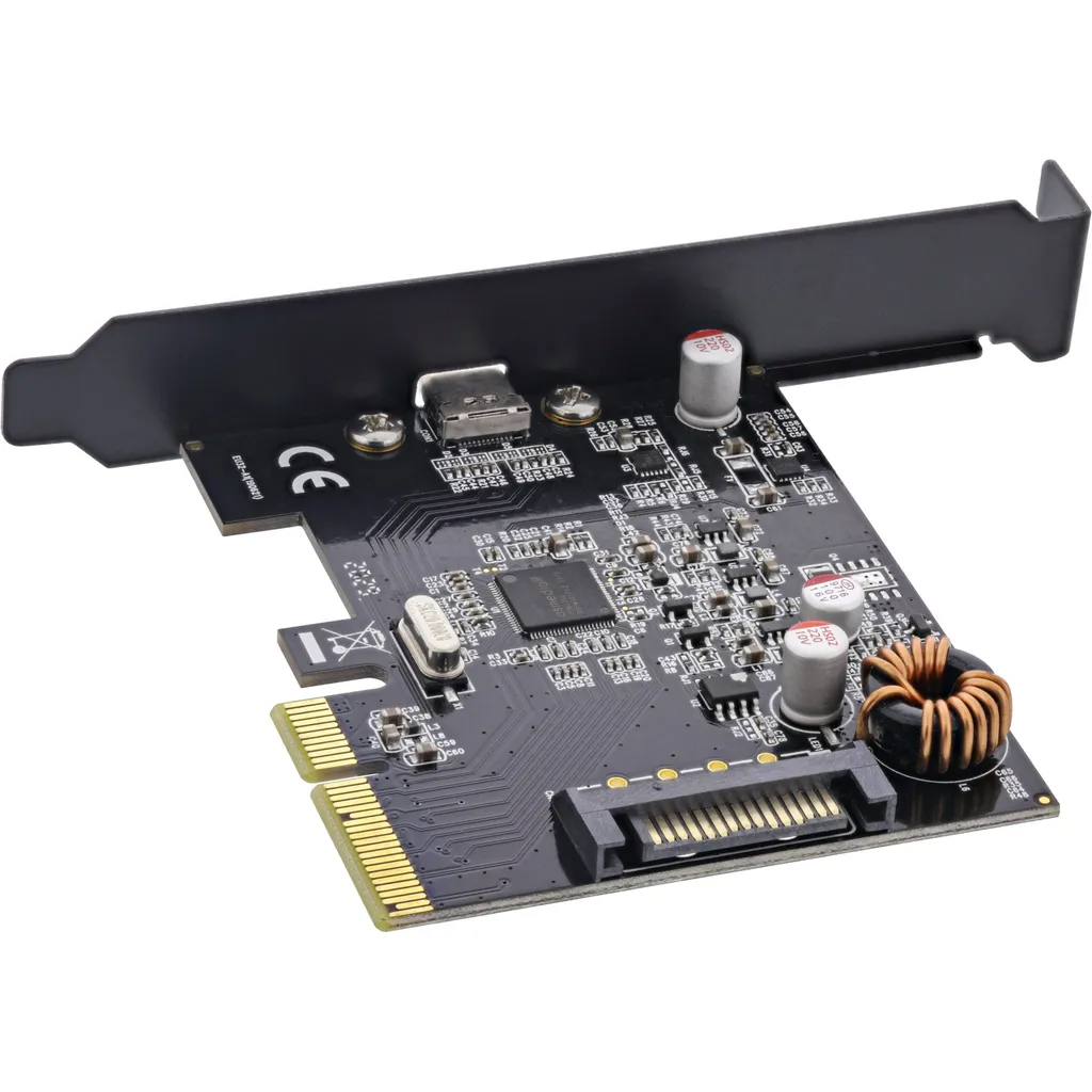Scheda di interfaccia InLine® 76660F, PCIe x4, USB 3.2 Gen.2x2, 1x USB Type-C, incl. staffa per slot a basso profilo - 2