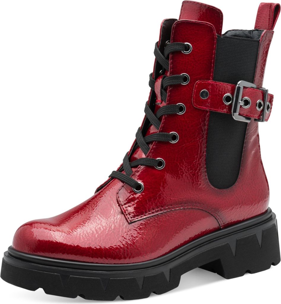 Marco Tozzi Schnürstiefeletten Damen 32313232393537 Rot 36 EU