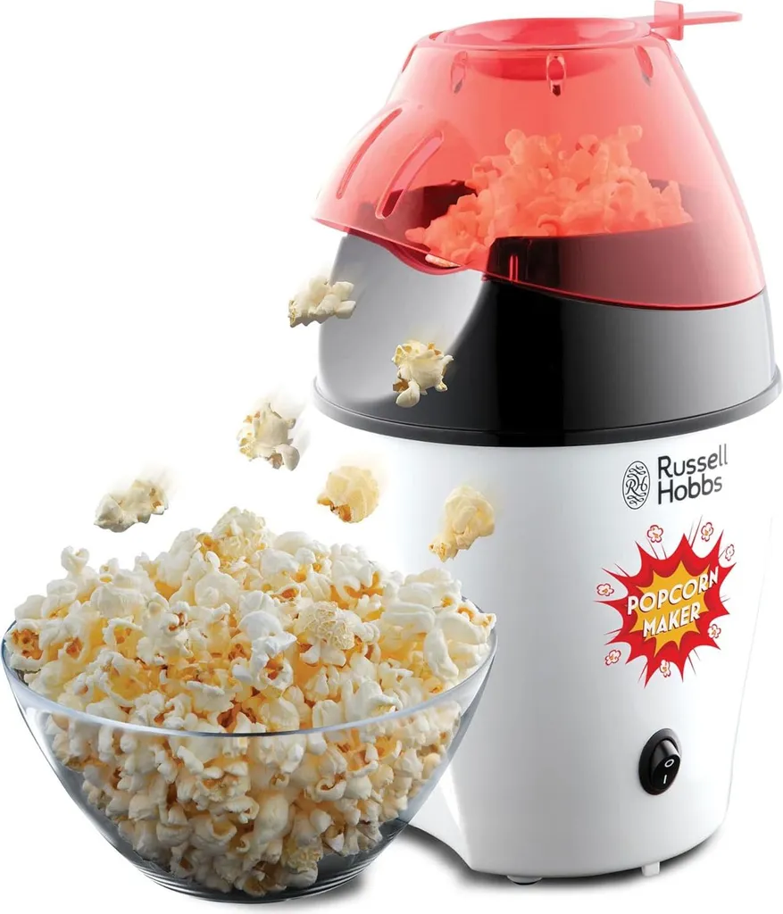 Machine à pop-corn Russell Hobbs 24630-56 blanc avec air chaud puissant