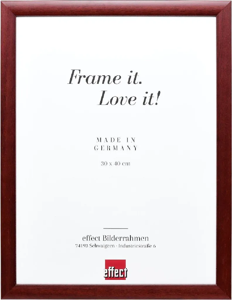 Cornice per foto in legno Effect Profilo 43 Rosso 40x60 cm Vetro Normale
