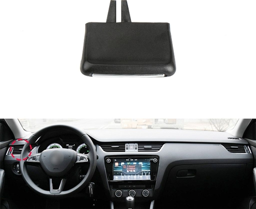 Auto linke Seite Nr.1 Klimaanlage Auspuffschalter Paddel für Skoda Octavia 2014-2019, linkes Fahren