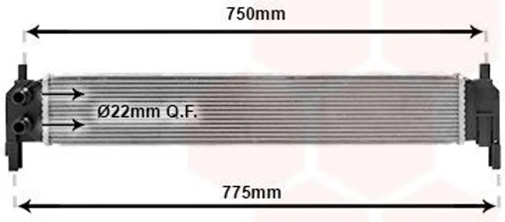 Radiateur moteur haute performance VAN WEZEL 58012703 en aluminium