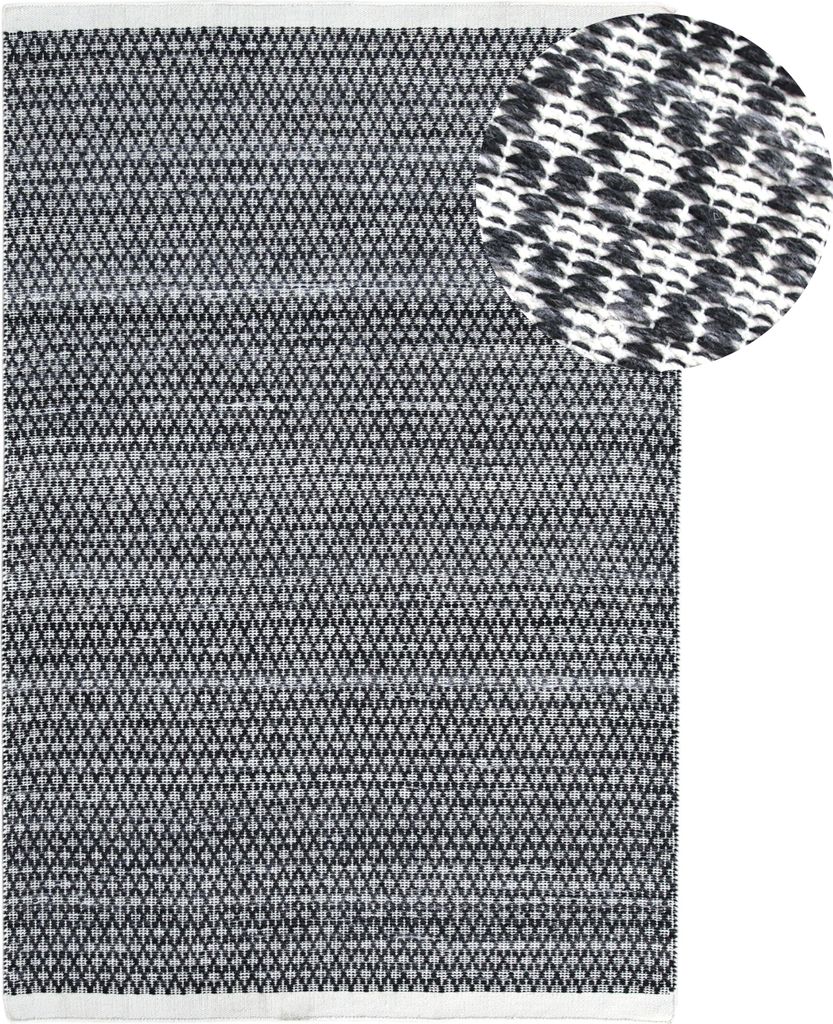 AXI Palau Outdoor-Teppich, Anthrazit, Rechteckig | Gartenteppich für kleine Sitzbereiche | Außenteppich für Garten / Balkon / Terrasse 140x120cm...