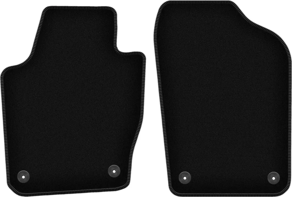 Occasione! Tappetini Velluto Skoda Fabia III 2014- | Set 2 Pezzi Nero