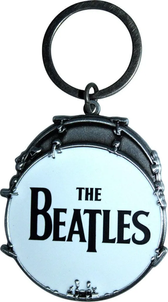 Portachiavi Beatles Tamburo Drop T - Gadget Ufficiale in Metallo