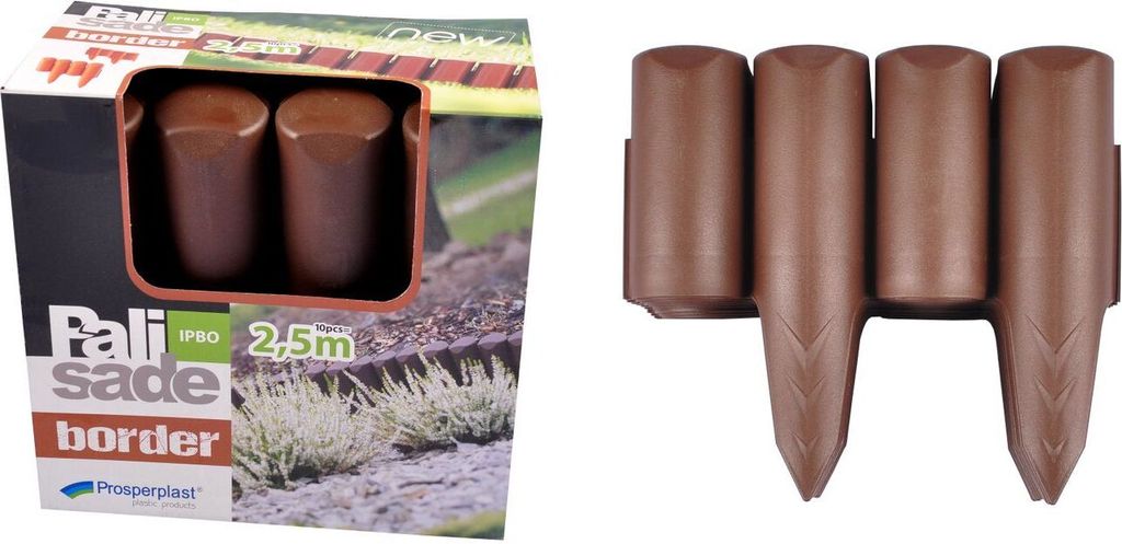 Obrzeże rabatowe brązowe Palisade 2,5 m Obrzeże rabatowe Zdjęcie produktu 