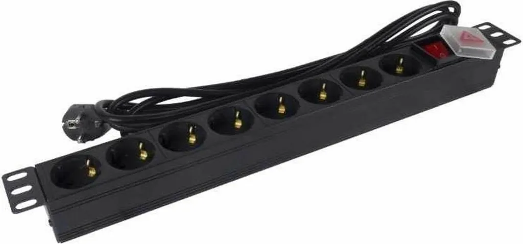 Bloc d'alimentation bureau 8 prises Phasak BNS 1520 avec câble de 3m