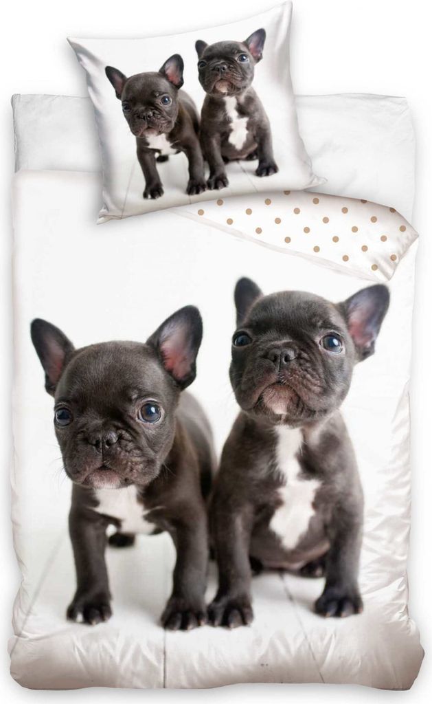 PHU CARBOTEX Bulldog und Bulldog Baumwollbettwäsche Produktbild 