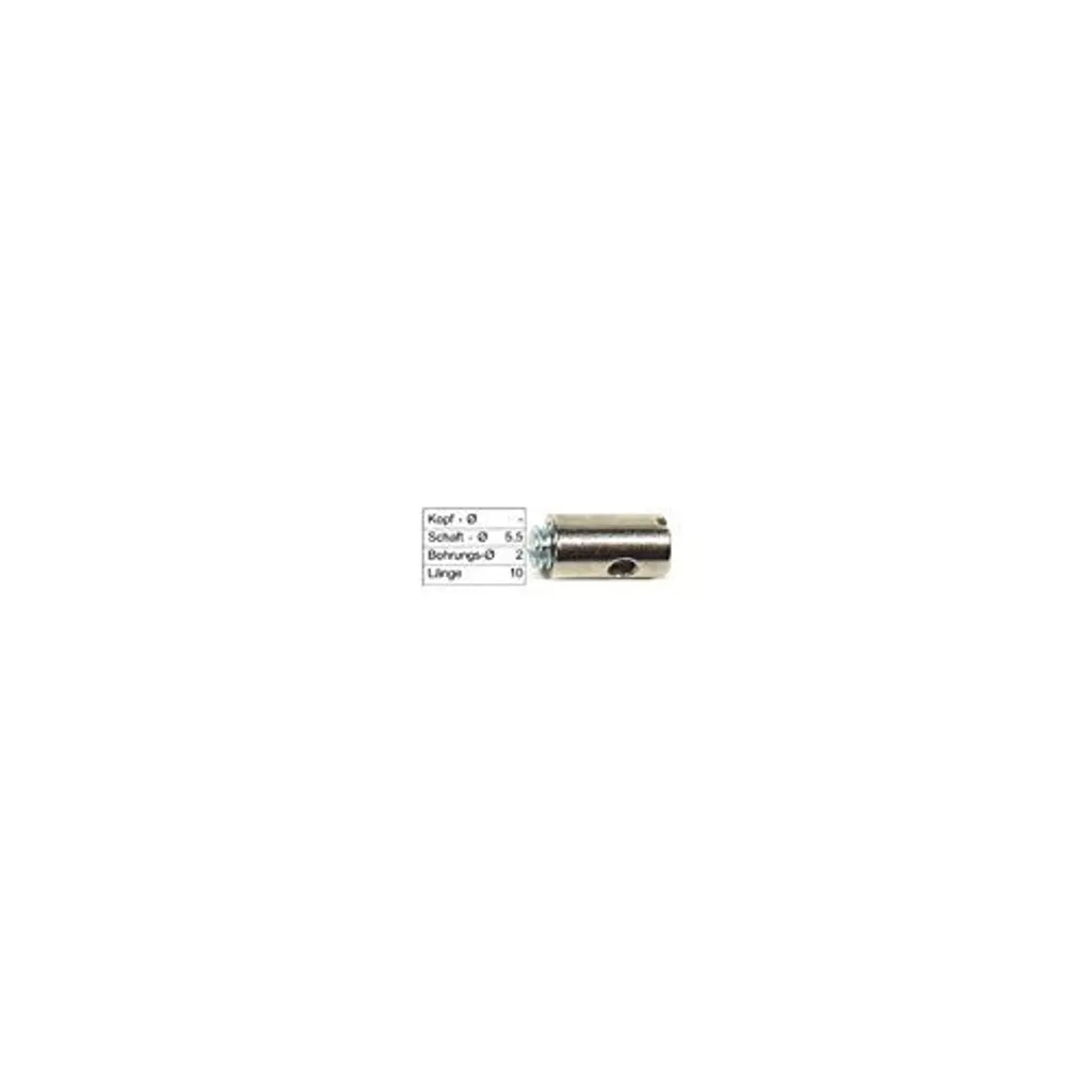 Nipplo Universale 5,5mm x 10mm per Cavo Frizione e Acceleratore 2mm