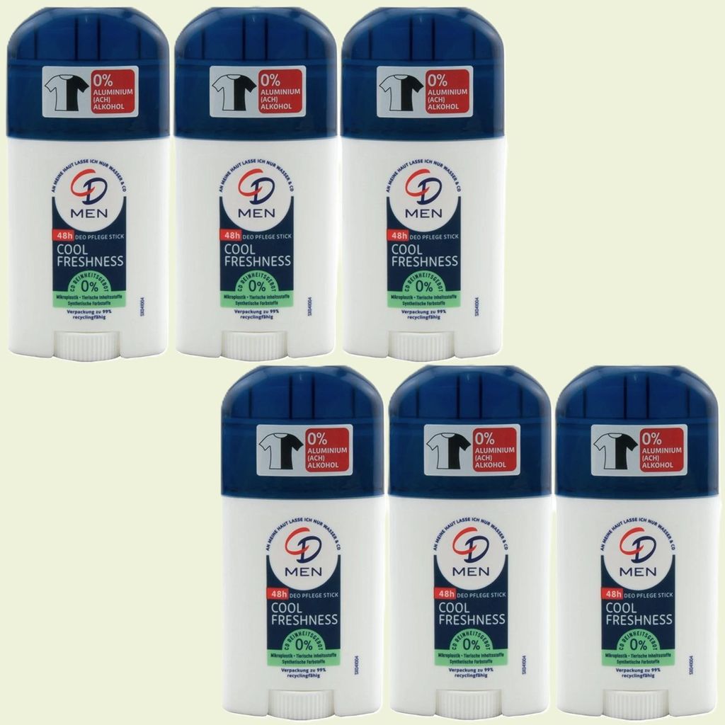 CD Men Cool Freshness Deo Stick - Deodorant - Pflege 6 x 40 Produktbild 