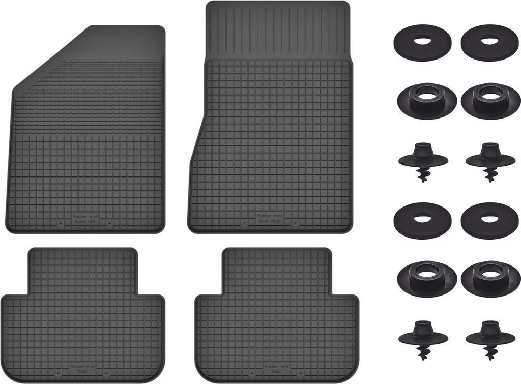 Gummimatten Mit Stoppern Für: Renault Scenic Ii (2003-2009) Schwarz Set