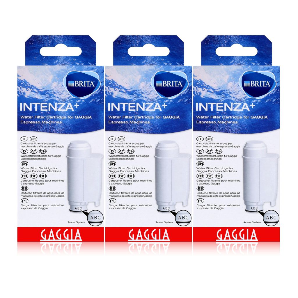 Gaggia Brita Intenza+ Wasserfilter Kartusche für Espressomaschine (3er Pack)