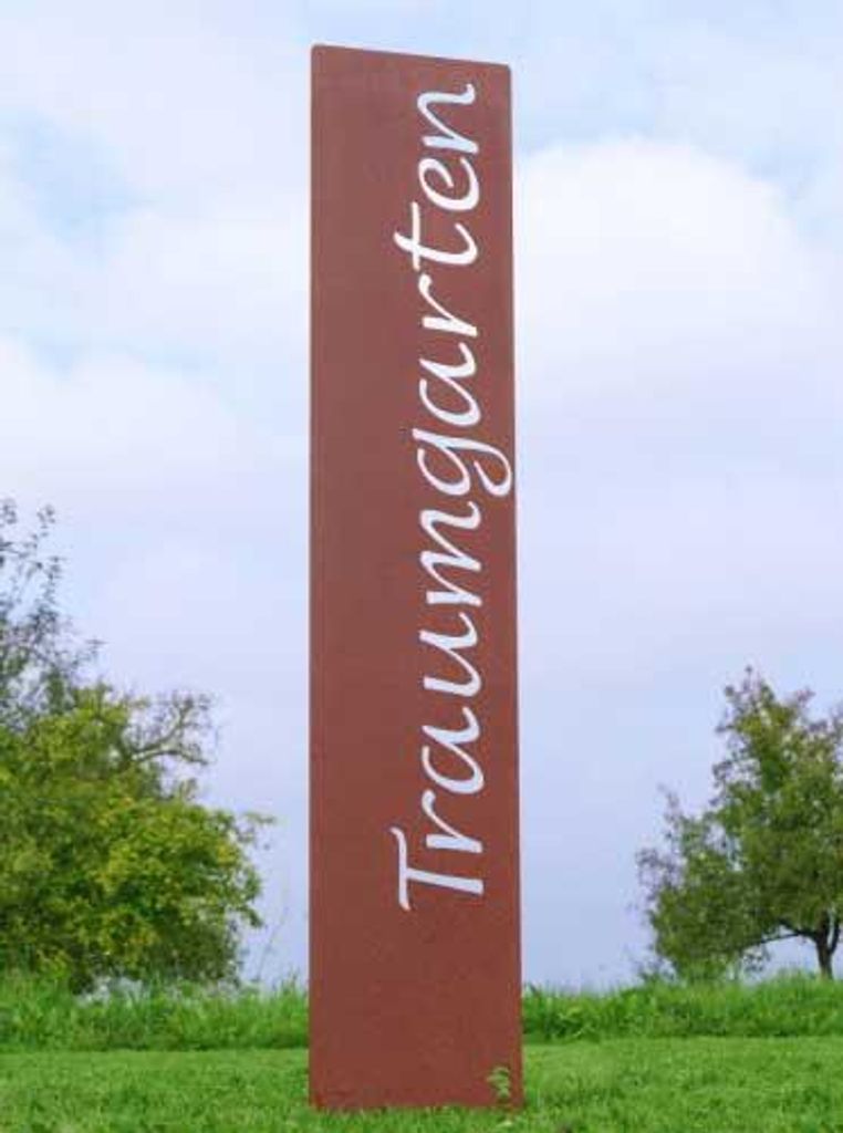 Gartenstele "Traumgarten" 120 cm hoch, Gartenstecker, Gartendekoration
