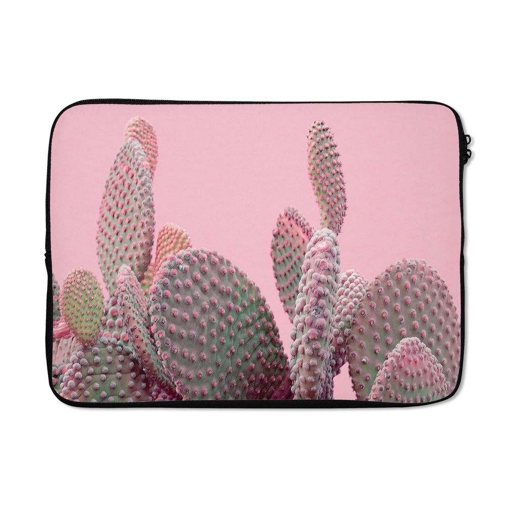 MuchoWow Laptop Hülle 13 Zoll Kaktus - Pflanzen - Sommer Laptoptasche - Laptophülle - Sleeve - Rundumschutz