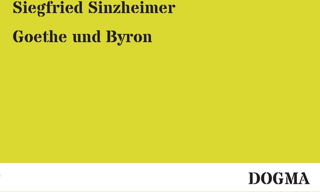 Goethe und Byron