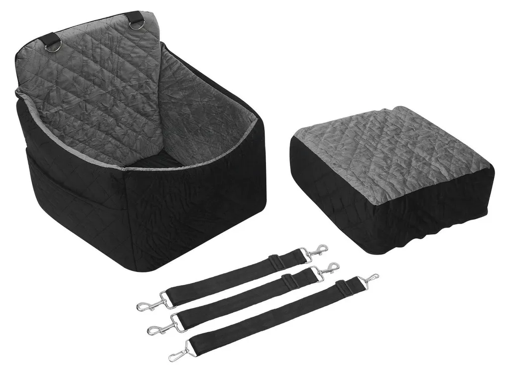 Lit auto pour chien avec sangles réglables résistantes en flanelle B