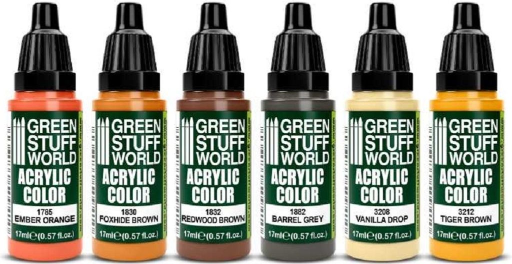 Green Stuff World - Farbset NMM Kupfer 6x 17ml Flasche