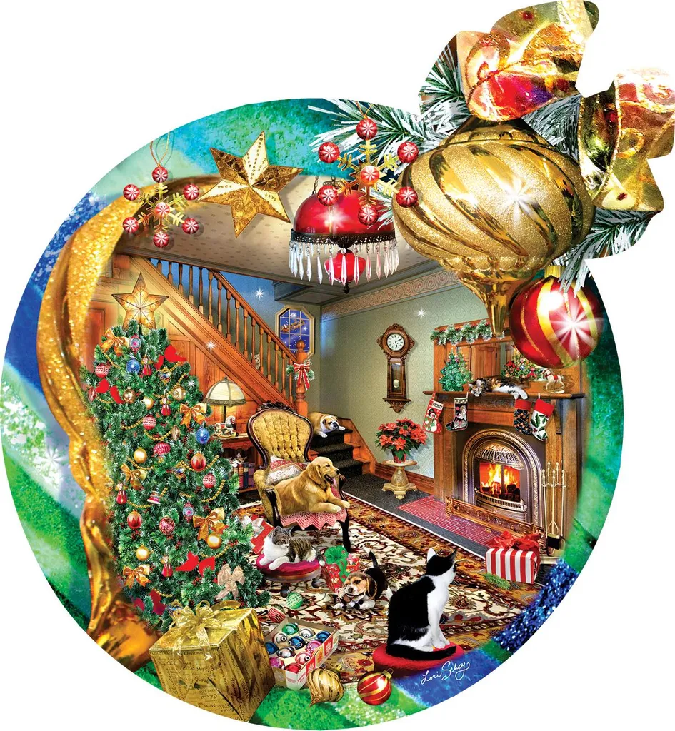 Puzzle de Noël 750 pièces SunsOut anti-stress pour adulte