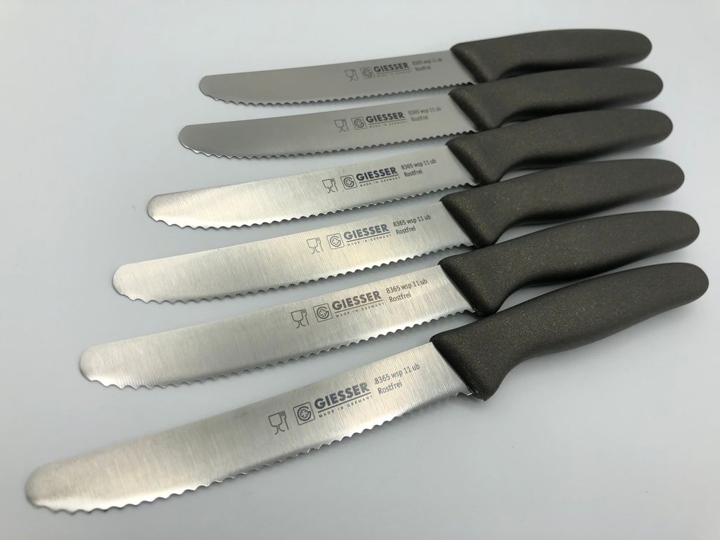 6er Set Giesser Brötchenmesser Tomatenmesser Küchenmesser Produktbild 