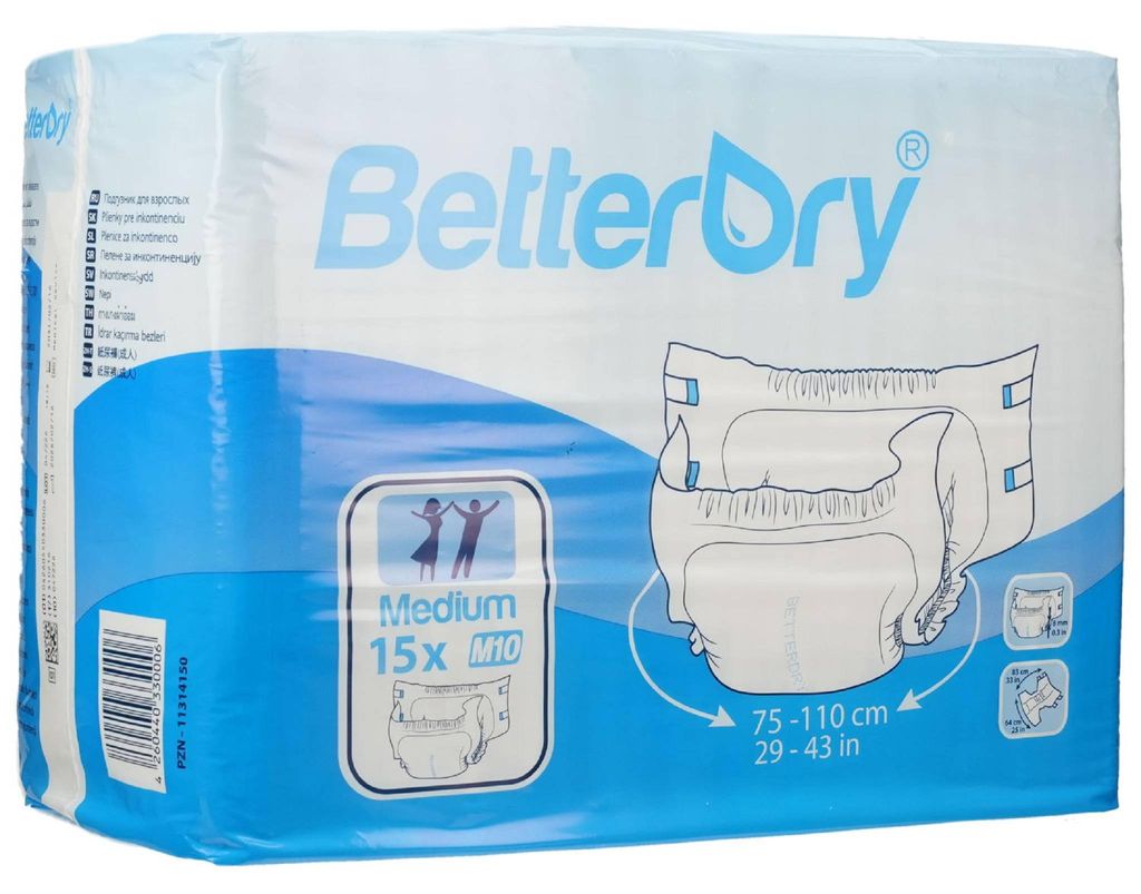 BETTERDRY Inkontinenzslip M10 75-110 cm Produktbild 
