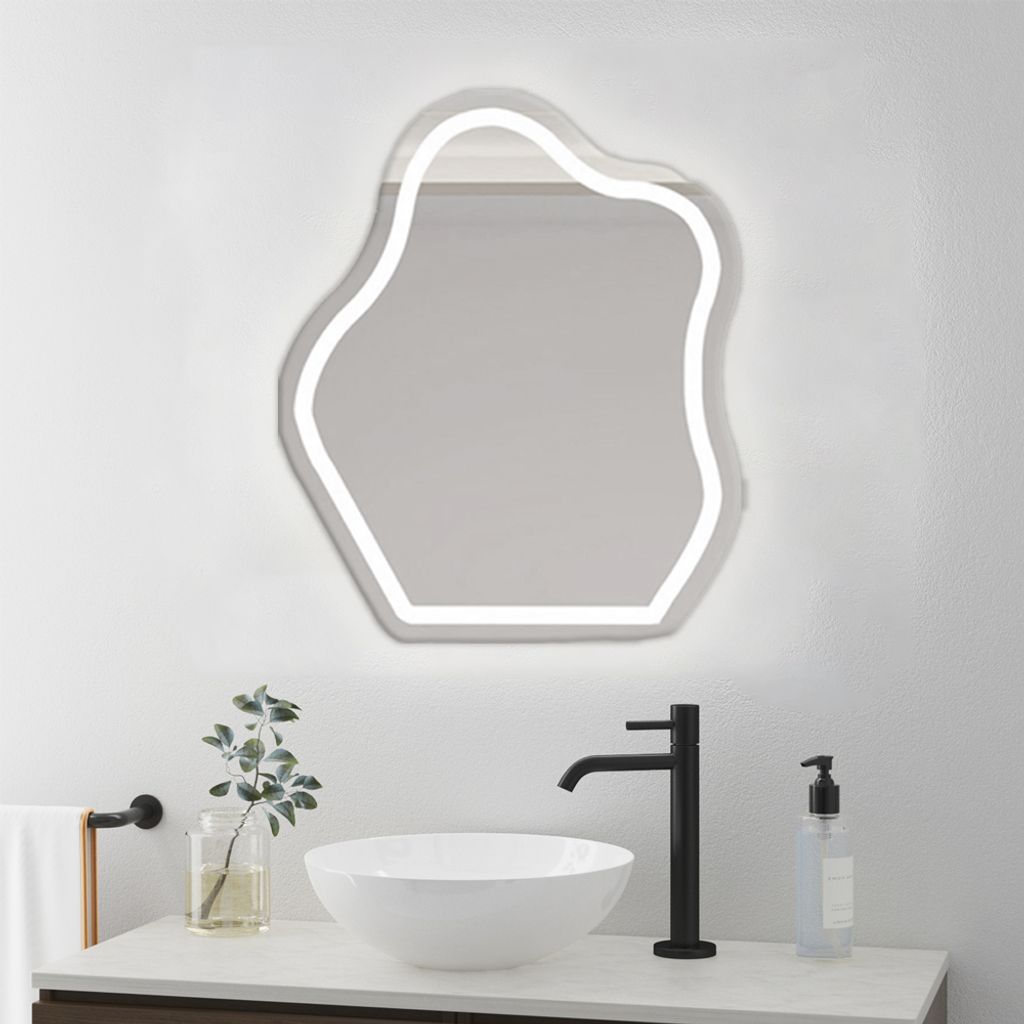 LED Spiegel Schminkspiegel Wandspiegel Badezimmerspiegel Schlafzimmerspiegel Kosmetikspiegel Kaltweiß 60*80cm 【YSJ255】